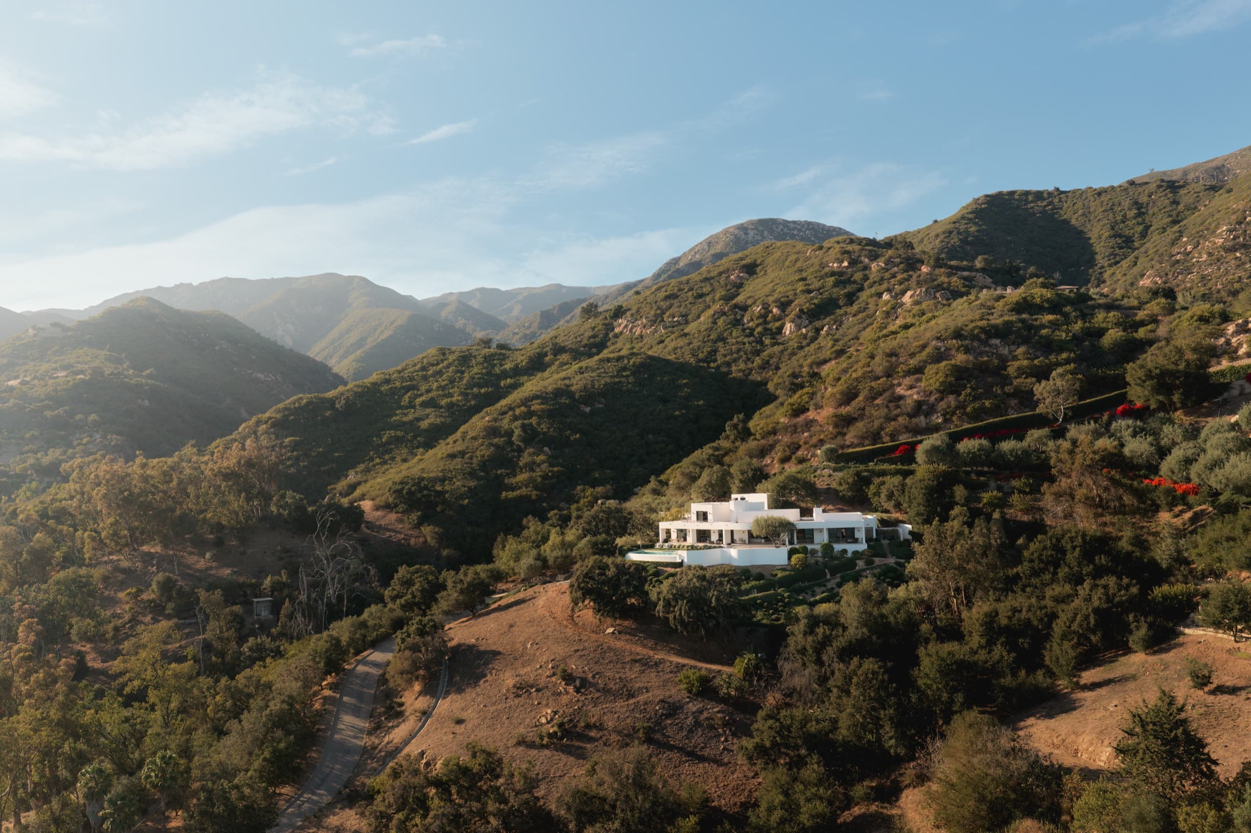 Aerial — 1130 East Mountain Drive, Montecito